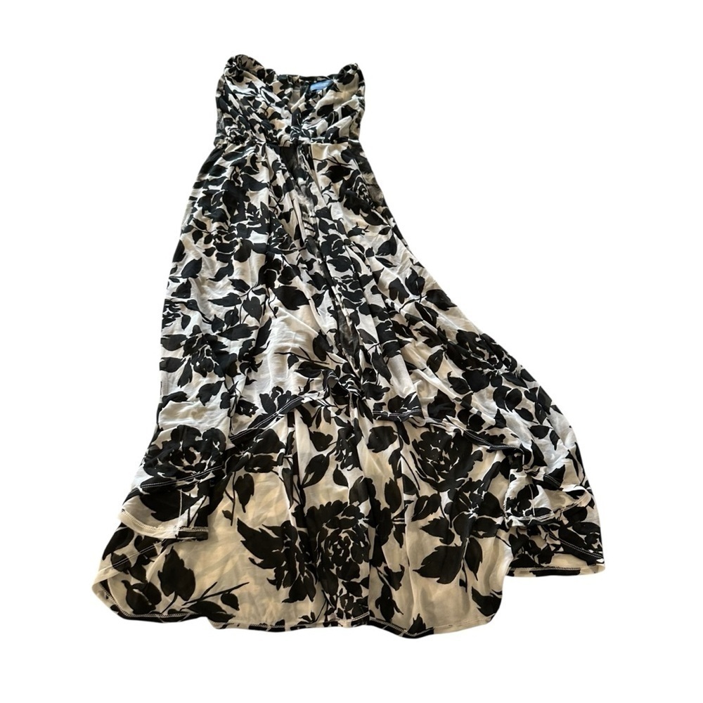 Simply Vera Vera Wang Black and White Asymmetrical Dress